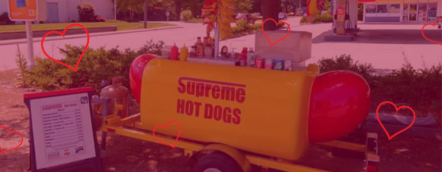 supreme hot dogs