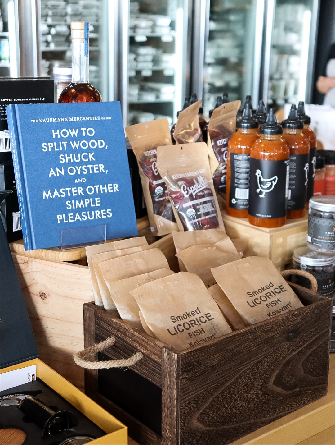 book and sauces on display at GG at Home in Niantic